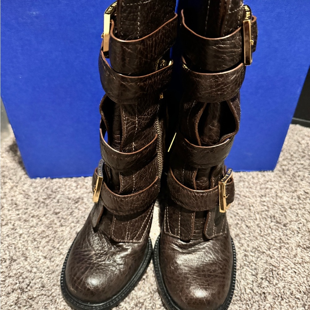 Tory Burch Brown Leather Boots